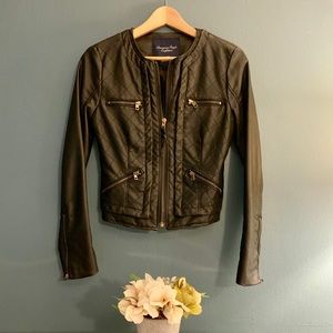 American Eagle 🦅 Quilted faux leather jacket